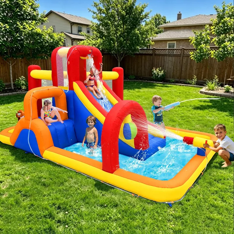 Hongcoral Inflatable Water Slide, 10 in 1